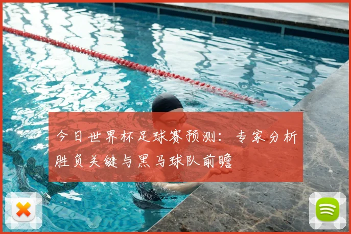 今日世界杯足球赛预测：专家分析胜负关键与黑马球队前瞻